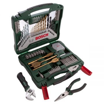 Bosch  X-Line - Set accesorii insurubare si burghie mixte 73 bucati