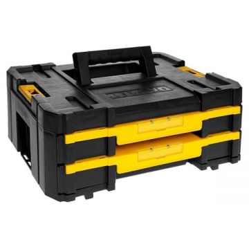 DeWalt  TStak IV - Cutie din plastic 440x314.2x176 mm maner transport sistem clipsare stocare supraetajata