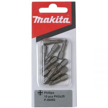 Makita  P-06052 - Set capete de insurubare profil PH2 10 bucati