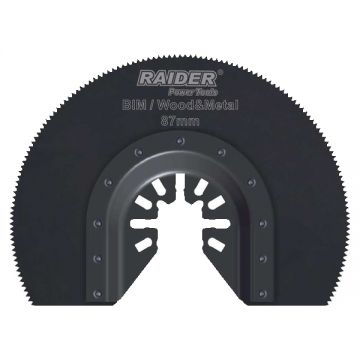 Raider  155604 - Accesoriu multicutter sistem Raider taiere 87 mm lemn metal
