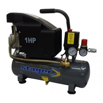 Stager  HM1010K  - Compresor cu ulei 750 W 6 l 126 l/min 8 bar