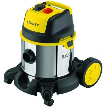 Stanley  SXVC20XTE - Aspirator umed-uscat 1400 W 180 mbar 20 l priza scule electrice