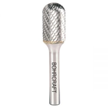 BOHRCRAFT  5110 - Freza cu carburi metalice  6x16x50 mm tija 6 mm forma C (cilindrica cu cap sferic) tais dublu