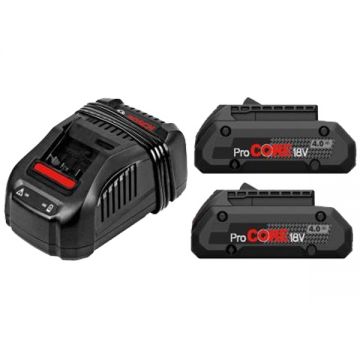 Bosch  1600A016GF - Set 2 acumulatori si incarcator Li-Ion 18 V 4 Ah