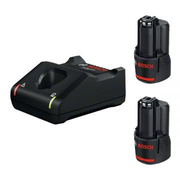Bosch  1600A019R8 - Set 2 acumulatori si incarcator Li-Ion 12 V 2 Ah