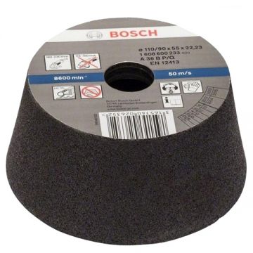 Bosch  1608600233 - Piatra oala abraziva   110x22.2  mm granulatie 36 metal