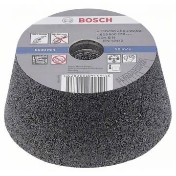 Bosch  1608600239 - Piatra oala abraziva   110x22.2  mm granulatie 24 beton