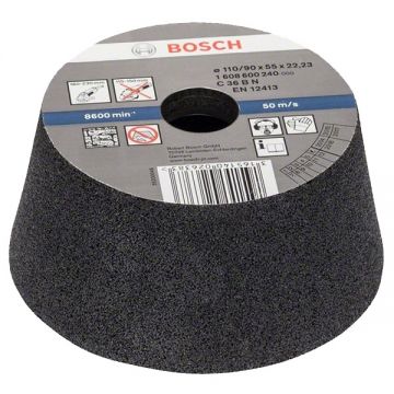 Bosch  1608600240 - Piatra oala abraziva   110x22.2  mm granulatie 36 beton