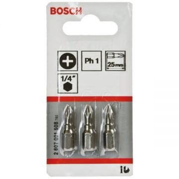 Bosch  2607001508 - Set capete de insurubare profil PH1 3 bucati