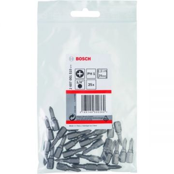 Bosch  2607001510 - Set capete de insurubare profil PH1 25 bucati