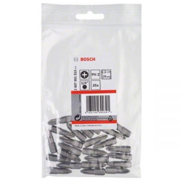 Bosch  2607001513 - Set capete de insurubare profil PH2 25 bucati
