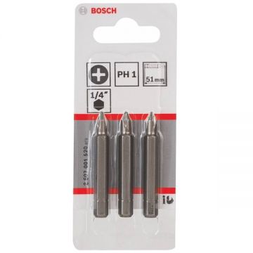 Bosch  2607001520 - Set capete de insurubare profil PH1 3 bucati