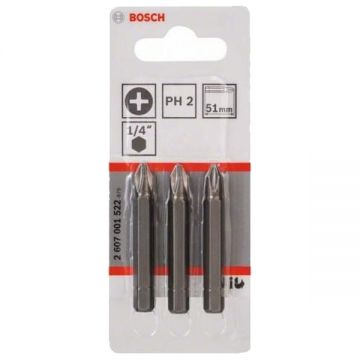 Bosch  2607001522 - Set capete de insurubare profil PH2 3 bucati