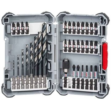 Bosch  2608577148 - Set accesorii insurubare si burghie metal 35 bucati