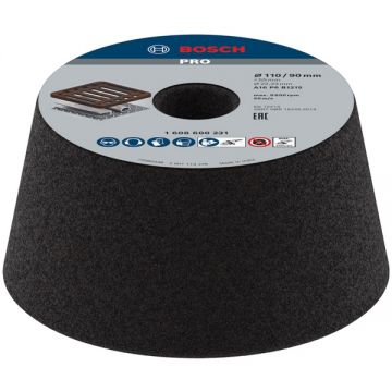 Bosch  PRO Metal - Piatra oala abraziva   110x22.2  mm granulatie 16 metal