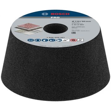 Bosch  PRO Metal - Piatra oala abraziva   110x22.2  mm granulatie 60 beton