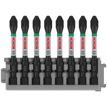 Bosch  PRO Pozidriv Impact - Set capete de insurubare profil PZ2 8 bucati