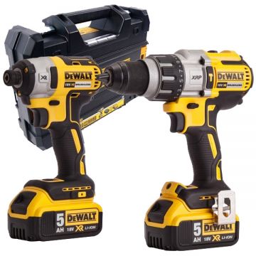 DeWalt DCD796 + DCF887 - Masina de gaurit si insurubat cu percutie 70 Nm + Masina de insurubat cu impact 205 Nm M5-M14 2 acumulatori Li-Ion 18 V 5 Ah valiza speciala DeWalt DCD796 + DCF887 - Masina de gaurit si insurubat cu percutie 70 Nm + Masina de insurubat cu impact 205 Nm M5-M14 2 acumulatori Li-Ion 18 V 5 Ah valiza speciala