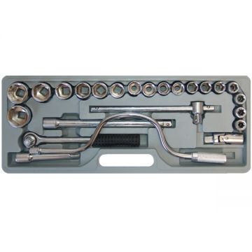 Evotools  609011 - Set chei tubulare impact 10-32  mm 1/2 inch 24 bucati