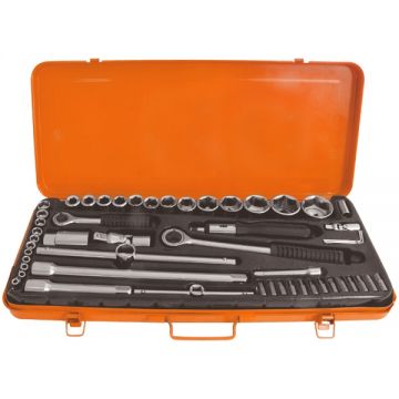 Evotools  609034 - Set capete de insurubare si chei tubulare mixte 52 bucati