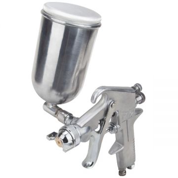 Evotools  630057 - Pistol de vopsit pentru compresor 1.5 mm 0.4 l vas din metal reglare debit vopsea reglare debit aer