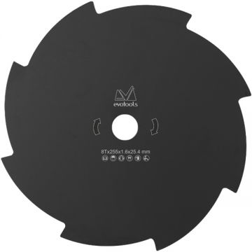 Evotools  673942 - Cutit pentru motocoasa 255 mm 8 dinti -