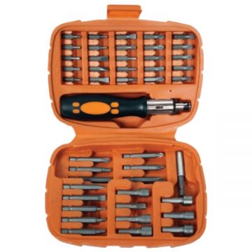 Gadget  390506 - Set capete de insurubare si chei tubulare mixte 45 bucati