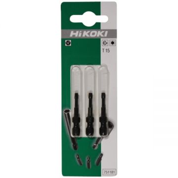 HiKOKI  751181 - Set capete de insurubare profil TX15 3 bucati