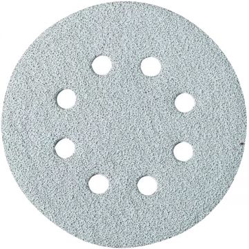 HiKOKI  753133 - Set foi abrazive rotunde 125 mm granulatie 80 8 gauri 10 bucati