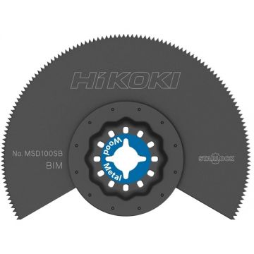 HiKOKI  MSD100SB - Accesoriu multicutter Starlock taiere 100x0.9 mm lemn metal