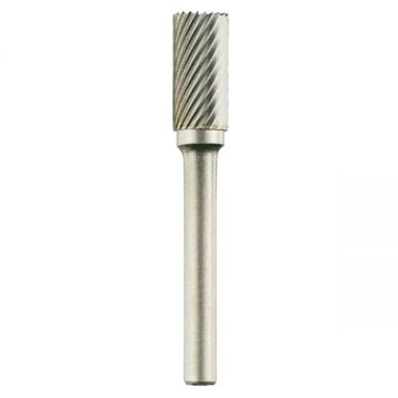 Tivoly  1031601 - Freza cu carburi metalice  4x14x50 mm tija 6 mm forma A (cilindrica fara tais frontal) tais simplu