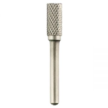 Tivoly  1031631 - Freza cu carburi metalice  10x20x65 mm tija 6 mm forma A (cilindrica fara tais frontal) tais dublu