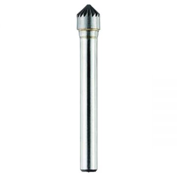 Tivoly  1031721 - Freza cu carburi metalice  12x25x70 mm tija 6 mm forma K (cu cap conic - unghi 90 grade) tais simplu