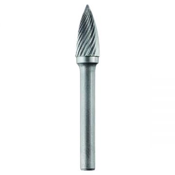 Tivoly  1031781 - Freza cu carburi metalice  6x18x50 mm tija 6 mm forma G (conica cu cap ascutit) tais simplu