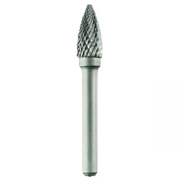 Tivoly  1031791 - Freza cu carburi metalice  12x25x70 mm tija 6 mm forma G (conica cu cap ascutit) tais dublu