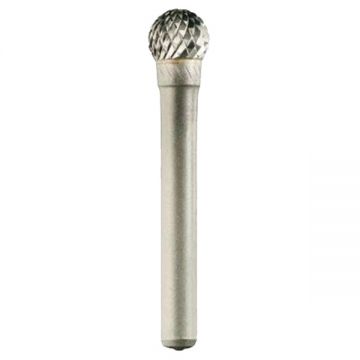 Tivoly  1031852 - Freza cu carburi metalice  10x20x70 mm tija 6 mm forma D (sferica) tais dublu