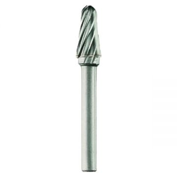 Tivoly  1036701 - Freza cu carburi metalice  12x25x70 mm tija 6 mm forma L (conica dreapta cu cap rotunjit) tais simplu