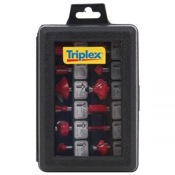 Tivoly  XT60647064012 - Set cutite frezat tija 8 mm ambalaj plastic 12 bucati