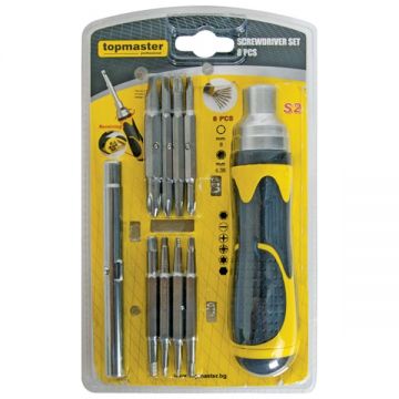 Topmaster  223901 - Set capete de insurubare mixte 8 bucati