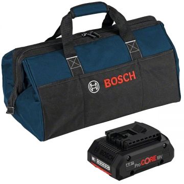 Bosch  1619BZ0100 + ProCORE - Geanta textila + Acumulator Li-Ion 18 V 4 Ah