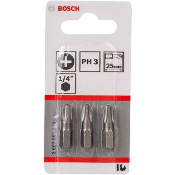 Bosch  2607001515 - Set capete de insurubare profil PH3 3 bucati