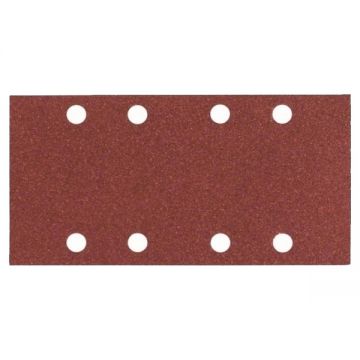 Bosch  2607019495 - Foaie abraziva dreptunghi 185x93 mm 8 gauri granulatie mixta 25 buc