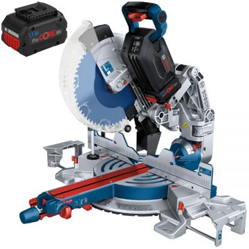 Bosch  GCM18V-305 GDC - Fierastrau circular stationar cu 2 acumulatori Li-Ion 18 V 5.5 Ah 305x30 mm