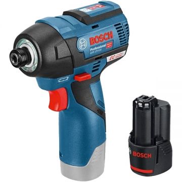 Bosch  GDR 12V-110 + 1600A00X79 - Masina de insurubat cu impact 110 Nm M4-M12 + Acumulator Li-Ion 12 V 3 Ah