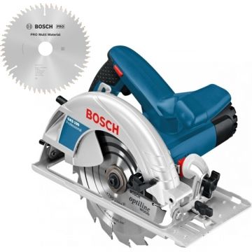 Bosch  GKS 190 + PRO Multi Material - Fierastrau circular 1400 W 190x30 mm + Panza fierastrau circular multimaterial 190x30x2.4 mm 54 dinti