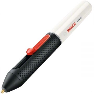 Bosch  GLUEY marshmallow - Pistol de lipit cu bagheta siliconica cu 2 baterii alcaline 1.2 V 2.1 Ah 7 mm 150 grade C
