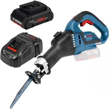 Bosch  GSA 18V-32 + ProCORE + GAL 1880 CV - Fierastrau sabie + Set acumulator si incarcator Li-Ion 18 V 4 Ah