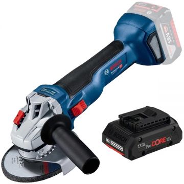 Bosch  GWS 18V-10 + ProCORE - Polizor unghiular 125 mm + Acumulator Li-Ion 18 V 4 Ah