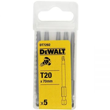 DeWalt  DT7292 - Set capete de insurubare profil TX20 5 bucati