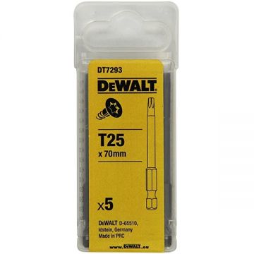 DeWalt  DT7293 - Set capete de insurubare profil TX25 5 bucati